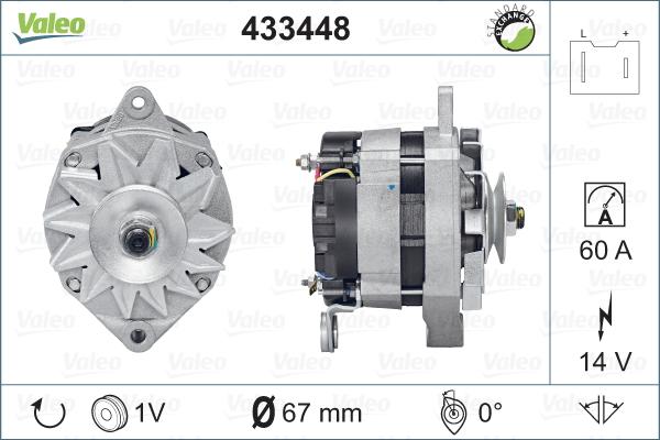 Valeo 433448 - Ģenerators adetalas.lv