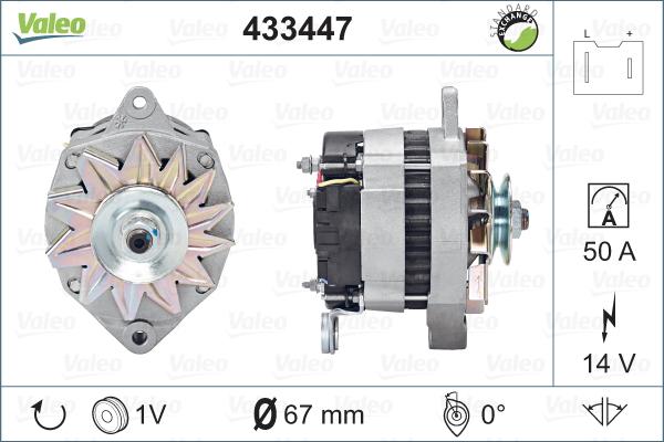 Valeo 433447 - Ģenerators adetalas.lv