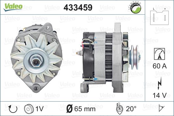 Valeo 433459 - Ģenerators adetalas.lv