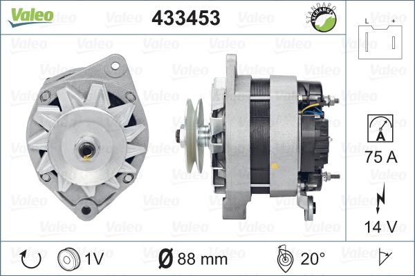 Valeo 433453 - Ģenerators adetalas.lv