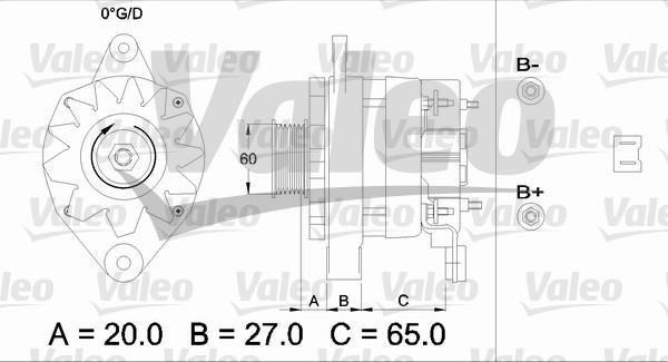 Valeo 433461 - Ģenerators adetalas.lv