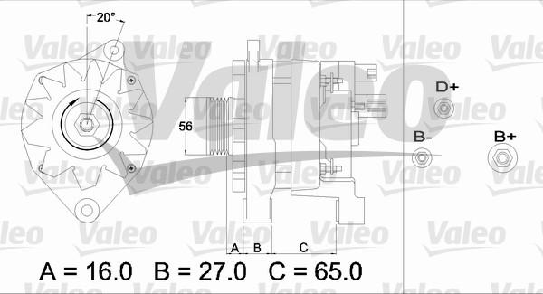 Valeo 433468 - Ģenerators adetalas.lv