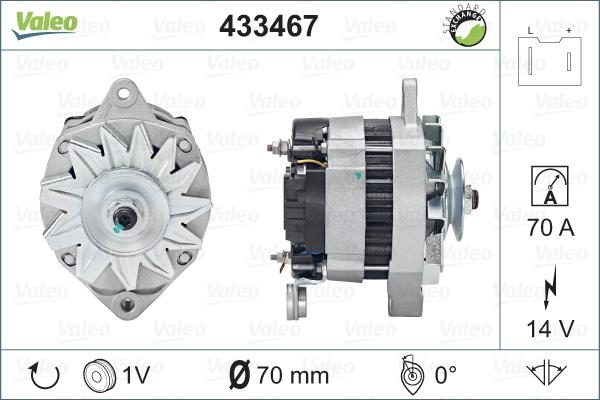 Valeo 433467 - Ģenerators adetalas.lv