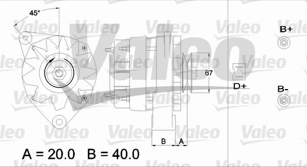 Valeo 433416 - Ģenerators adetalas.lv