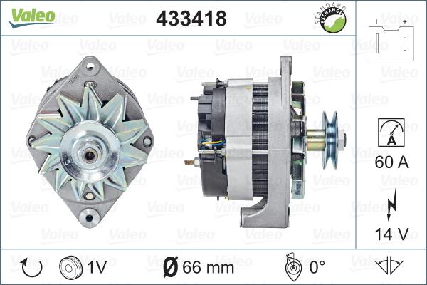 Valeo 433418 - Ģenerators adetalas.lv