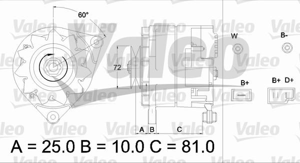 Valeo 433486 - Ģenerators adetalas.lv