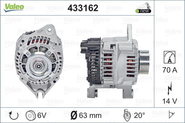 Valeo 433162 - Ģenerators adetalas.lv