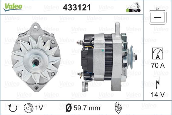 Valeo 433121 - Ģenerators adetalas.lv