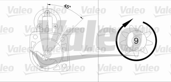 Valeo 433349 - Starteris adetalas.lv