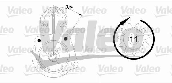 Valeo 433346 - Starteris adetalas.lv