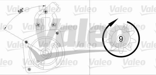 Valeo 433348 - Starteris adetalas.lv