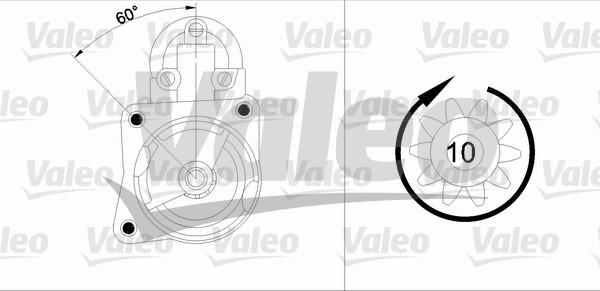 Valeo 433347 - Starteris adetalas.lv