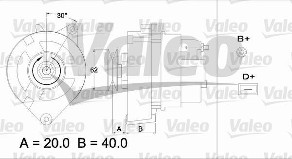 Valeo 433359 - Ģenerators adetalas.lv