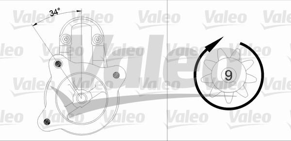 Valeo 433300 - Starteris adetalas.lv