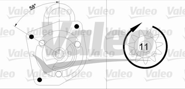 Valeo 433301 - Starteris adetalas.lv