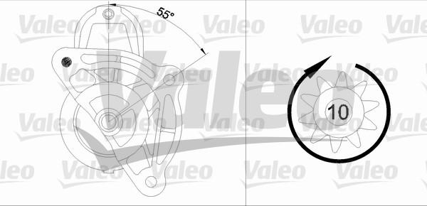 Valeo 433323 - Starteris adetalas.lv