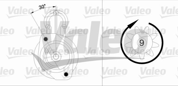 Valeo 433294 - Starteris adetalas.lv