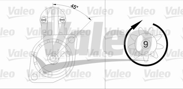 Valeo 433298 - Starteris adetalas.lv