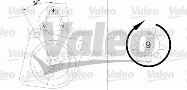 Valeo 433282 - Starteris adetalas.lv