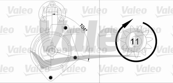 Valeo 433279 - Starteris adetalas.lv