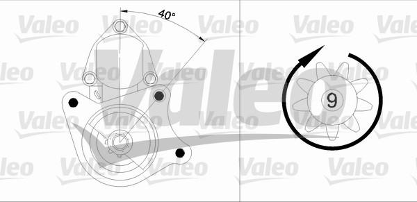 Valeo 433277 - Starteris adetalas.lv