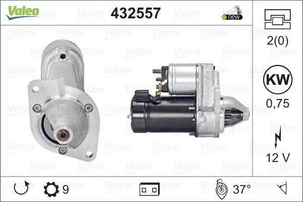 Valeo 432557 - Starteris adetalas.lv