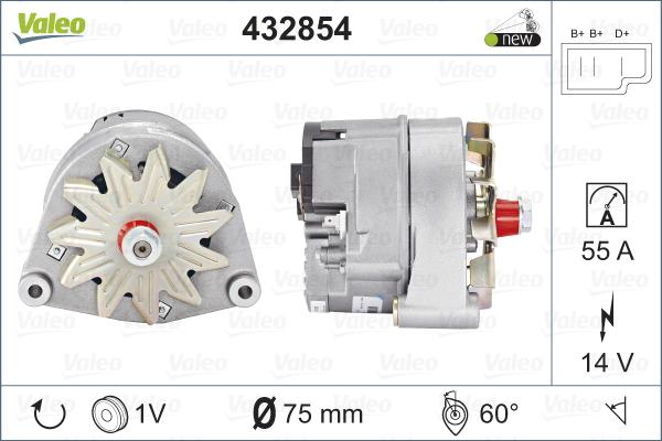 Valeo 432854 - Ģenerators adetalas.lv