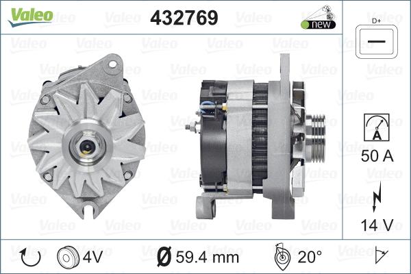 Valeo 432769 - Ģenerators adetalas.lv