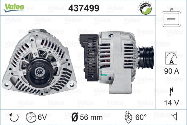 Valeo 437499 - Ģenerators adetalas.lv