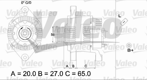 Valeo 437443 - Ģenerators adetalas.lv