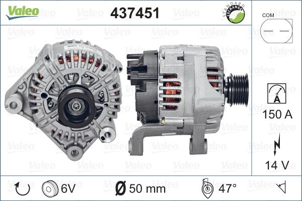 Valeo 437451 - Ģenerators adetalas.lv