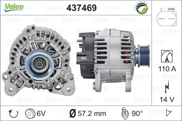 Valeo 437469 - Ģenerators adetalas.lv