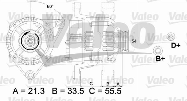 Valeo 437466 - Ģenerators adetalas.lv