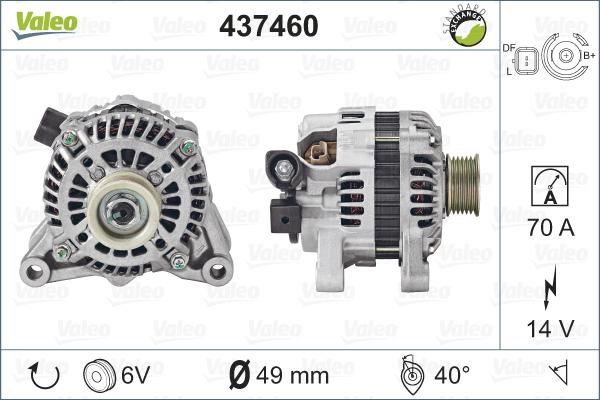 Valeo 437460 - Ģenerators adetalas.lv