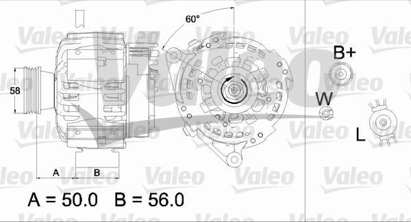 Valeo 437467 - Ģenerators adetalas.lv