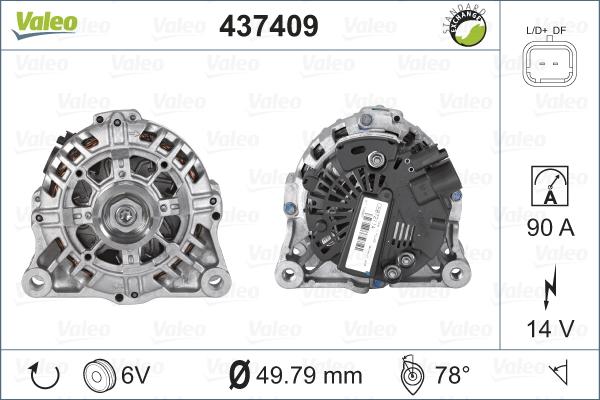 Valeo 437409 - Ģenerators adetalas.lv