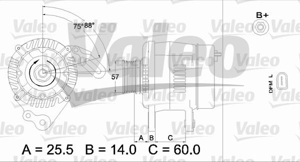 Valeo 437402 - Ģenerators adetalas.lv