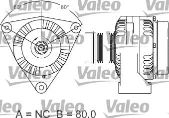 Valeo 437482 - Ģenerators adetalas.lv