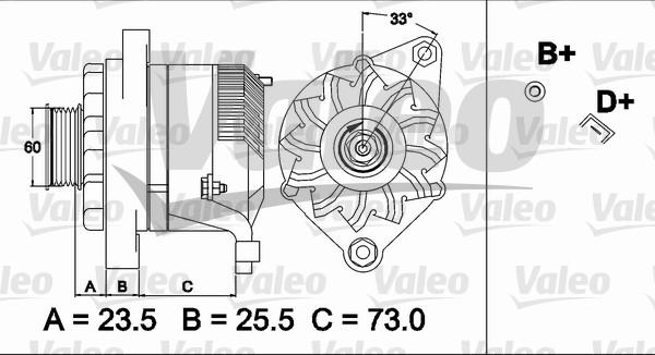 Valeo 437487 - Ģenerators adetalas.lv