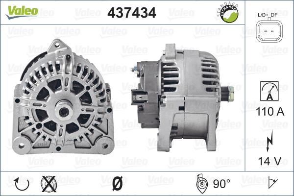 Valeo 437434 - Ģenerators adetalas.lv