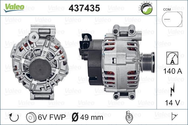 Valeo 437435 - Ģenerators adetalas.lv