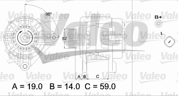 Valeo 437424 - Ģenerators adetalas.lv