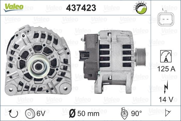 Valeo 437423 - Ģenerators adetalas.lv