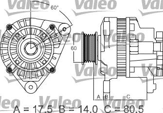 Valeo 437427 - Ģenerators adetalas.lv