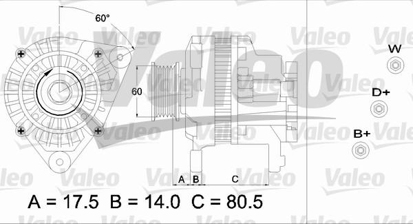 Valeo 437427 - Ģenerators adetalas.lv