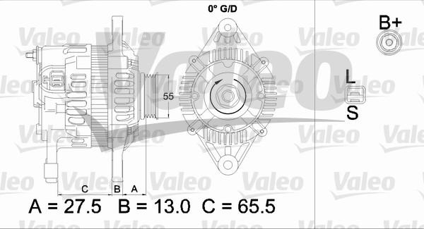 Valeo 437478 - Ģenerators adetalas.lv