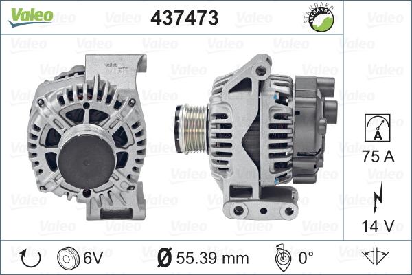 Valeo 437473 - Ģenerators adetalas.lv