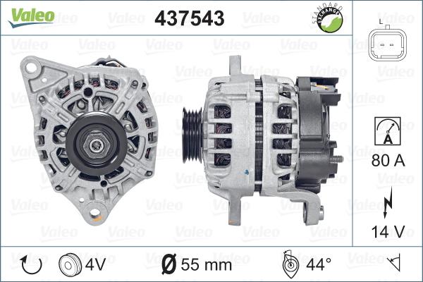 Valeo 437543 - Ģenerators adetalas.lv