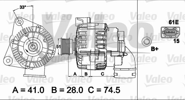 Valeo 437500 - Ģenerators adetalas.lv