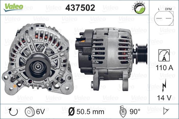 Valeo 437502 - Ģenerators adetalas.lv